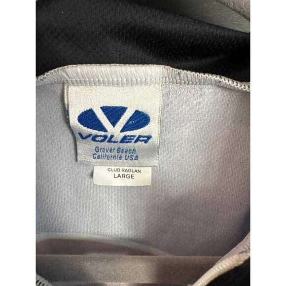 Voler Cycling Jersey Adult Large Blue Black 1/2 Zip Santa Cruz Fox Racing Shox - Picture 2 of 3